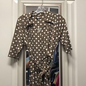 Talbots mock wrap dress